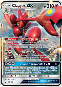 Carte Pokémon Cizayox GX 90/168 de la série Tempête Céleste en vente au meilleur prix