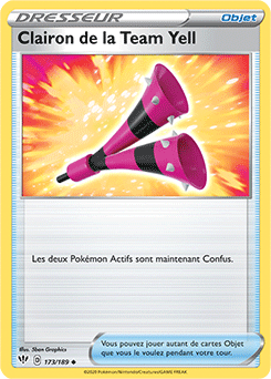 Carte Pokémon Clairon de la Team Yell 173/189 de la série Ténèbres Embrasées en vente au meilleur prix