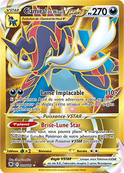 Carte Pokémon Clamiral de Hisui VSTAR 209/189 de la série Astres Radieux en vente au meilleur prix