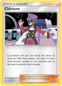 Carte Pokémon Clément 208/236 de la série Éclipse Cosmique en vente au meilleur prix
