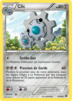 Carte Pokémon Clic 75/98 de la série Pouvoirs Émergents en vente au meilleur prix