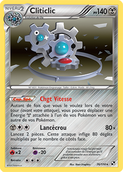 Carte Pokémon Cliticlic 76/114 de la série Noir & Blanc en vente au meilleur prix