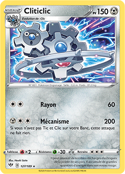 Carte Pokémon Cliticlic 127/189 de la série Ténèbres Embrasées en vente au meilleur prix