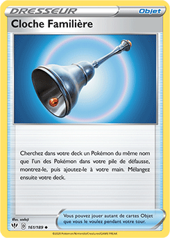 Carte Pokémon Cloche Familière 161/189 de la série Ténèbres Embrasées en vente au meilleur prix