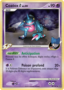 Carte Pokémon Coatox 40/127 de la série Platine en vente au meilleur prix