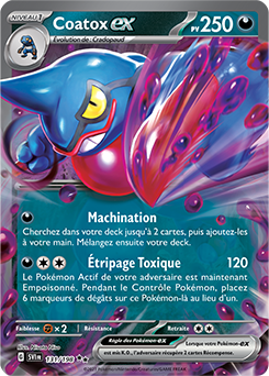 Carte Pokémon Coatox ex 131/198 de la série Écarlate et Violet en vente au meilleur prix