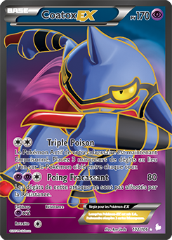 Carte Pokémon Coatox EX 102/106 de la série Étincelle en vente au meilleur prix