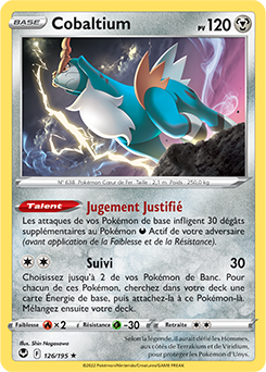 Carte Pokémon Cobaltium 126/195 de la série Tempête Argentée en vente au meilleur prix