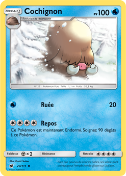 Carte Pokémon Cochignon 20/111 de la série Invasion Carmin en vente au meilleur prix