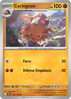 Carte Pokémon Communes Cochignon 78/159 de la série Aventures Ensemble