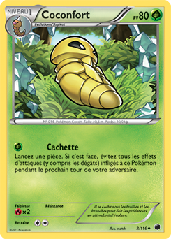 Carte Pokémon Coconfort 2/116 de la série Glaciation Plasma en vente au meilleur prix