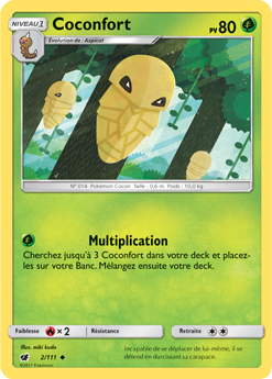 Carte Pokémon Coconfort 2/111 de la série Invasion Carmin en vente au meilleur prix