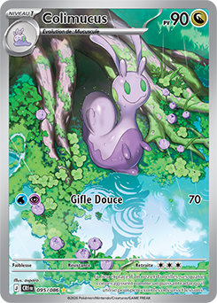 Carte Pokémon Illustration rare Colimucus 95/86 de la série Chaos Ascendant