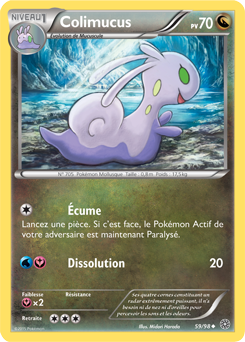 Carte Pokémon Colimucus 59/98 de la série Origines Antiques en vente au meilleur prix