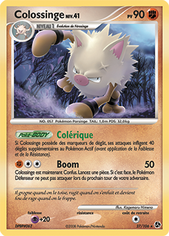 Carte Pokémon Rare Colossinge 27/106 de la série Duels au Sommet