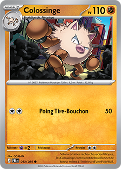 Carte Pokémon Colossinge 43/84 de la série Nuit Noire en vente au meilleur prix