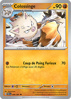 Carte Pokémon Colossinge 46/91 de la série Destinées de Paldea en vente au meilleur prix