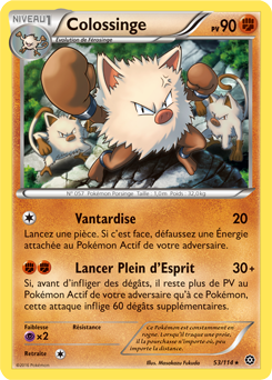 Carte Pokémon Colossinge 53/114 de la série Offensive Vapeur en vente au meilleur prix