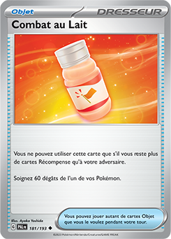 Carte Pokémon Peu commune Combat au Lait 181/193 de la série Évolutions à Paldea