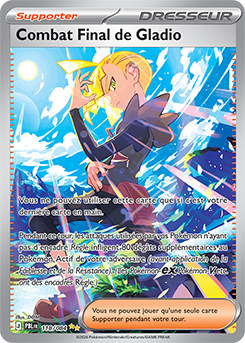 Carte Pokémon Combat Final de Gladio 118/84 de la série Nuit Noire en vente au meilleur prix