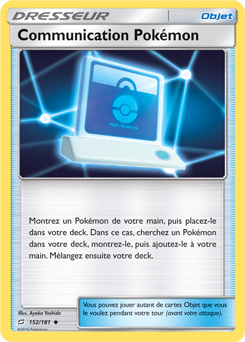 Carte Pokémon Peu commune Communication Pokémon 152/181 de la série Duo de Choc