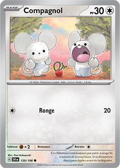 Carte Pokémon Compagnol 159/198 de la série Écarlate et Violet en vente au meilleur prix