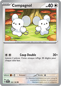 Carte Pokémon Compagnol 160/198 de la série Écarlate et Violet en vente au meilleur prix