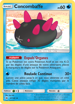 Carte Pokémon Concombaffe 47/149 de la série Soleil & Lune en vente au meilleur prix
