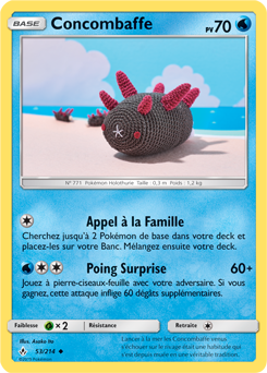 Carte Pokémon Peu commune Concombaffe 53/214 de la série Alliance Infallible
