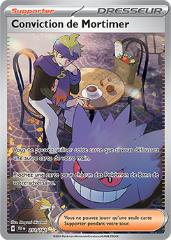 Carte Pokémon Conviction de Mortimer 211/162 de la série Forces Temporelles en vente au meilleur prix