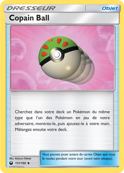 Carte Pokémon Peu commune Copain Ball 131/168 de la série Tempête Céleste