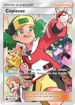 Carte Pokémon Dresseur Full Art Copieuse 163/168 de la série Tempête Céleste