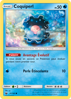 Carte Pokémon Commune Coquiperl 41/168 de la série Tempête Céleste