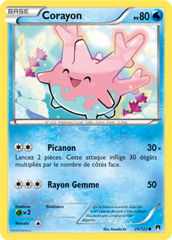 Carte Pokémon Commune Corayon 29/122 de la série Rupture Turbo