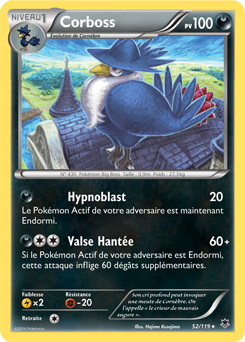 Carte Pokémon Corboss 52/119 de la série Vigueur Spectrale en vente au meilleur prix