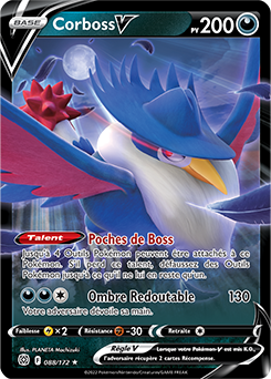 Carte Pokémon Corboss V 088/172 de la série Stars Étincelantes en vente au meilleur prix