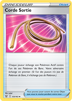 Carte Pokémon Corde Sortie 125/163 de la série Styles de Combat en vente au meilleur prix