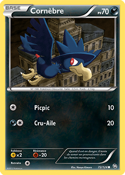 Carte Pokémon Commune Cornèbre 72/124 de la série Dragons Éxaltés