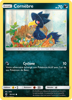 Carte Pokémon Commune Cornèbre 78/145 de la série Gardiens Ascendants