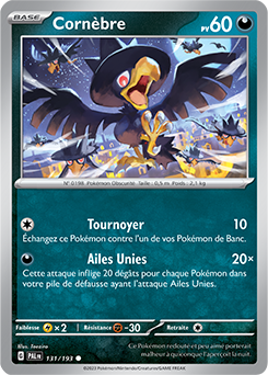 Carte Pokémon Communes Cornèbre 131/193 de la série Évolutions à Paldea