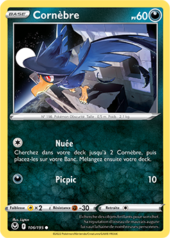 Carte Pokémon Cornèbre 106/195 de la série Tempête Argentée en vente au meilleur prix