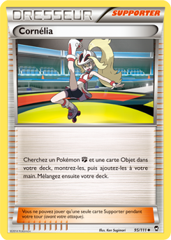 Carte Pokémon Peu commune Cornélia 95/111 de la série Poings Furieux