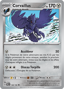 Carte Pokémon Corvaillus 148/193 de la série Évolutions à Paldea en vente au meilleur prix