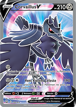 Carte Pokémon Corvaillus Vmax 171/163 FR