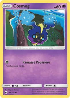 Carte Pokémon Cosmog 64/149 de la série Soleil & Lune en vente au meilleur prix