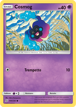 Carte Pokémon Cosmog 100/236 de la série Harmonie des Esprits en vente au meilleur prix