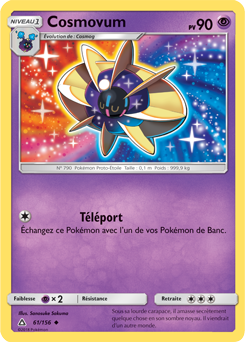 Carte Pokémon Peu commune Cosmovum 61/156 de la série Ultra Prisme