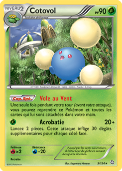 Carte Pokémon Cotovol 3/124 de la série Dragons Éxaltés en vente au meilleur prix