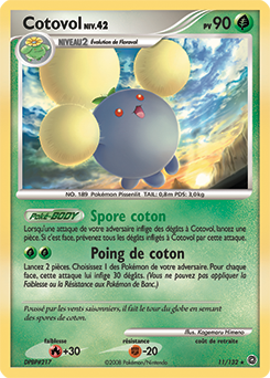 Carte Pokémon Cotovol 11/132 de la série Merveilles Secrètes en vente au meilleur prix