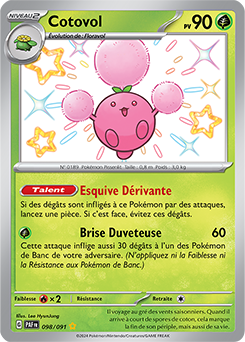 Carte Pokémon Cotovol 98/91 de la série Destinées de Paldea en vente au meilleur prix